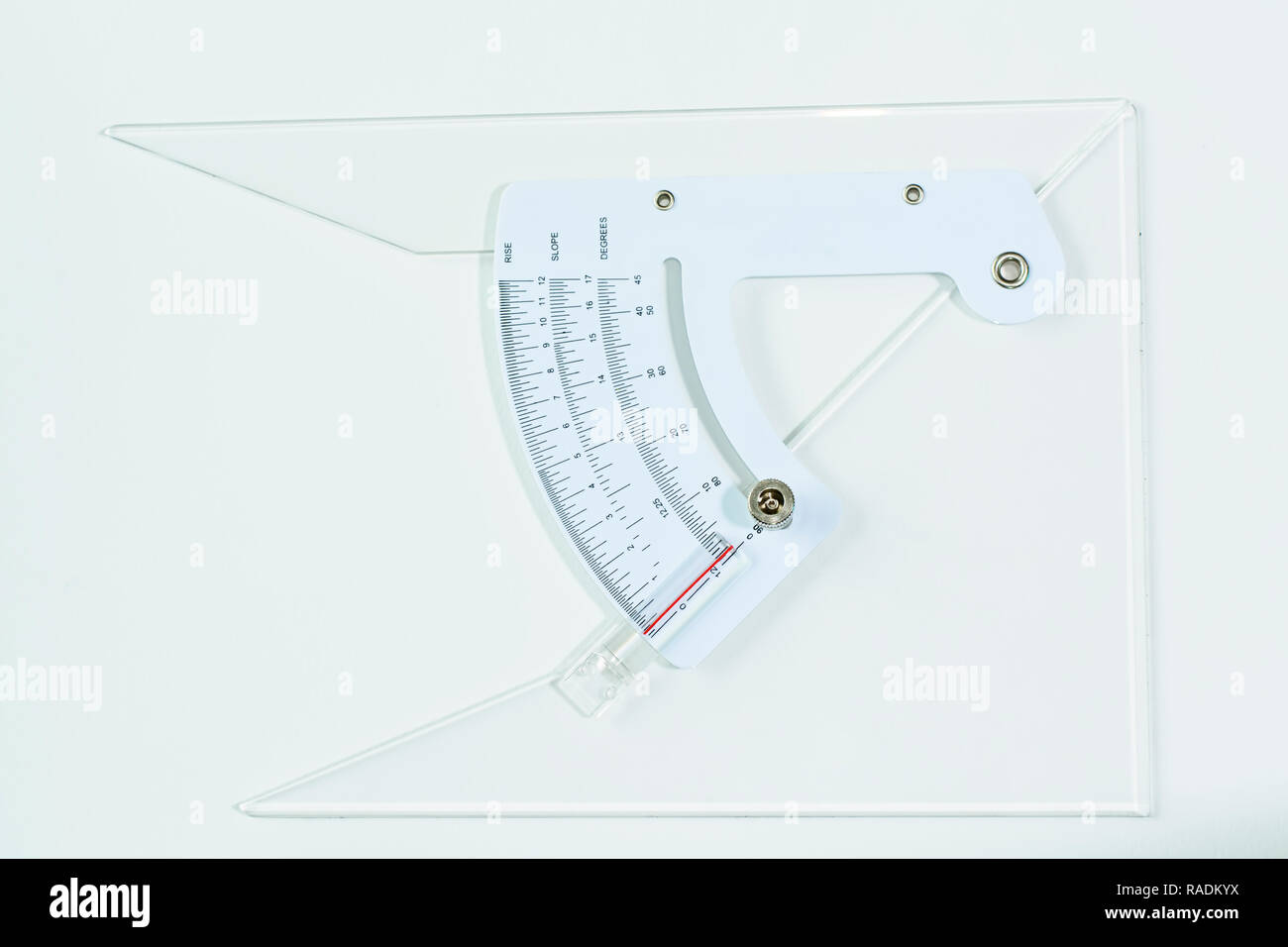 The drafting supplies on a white background Stock Photo Alamy