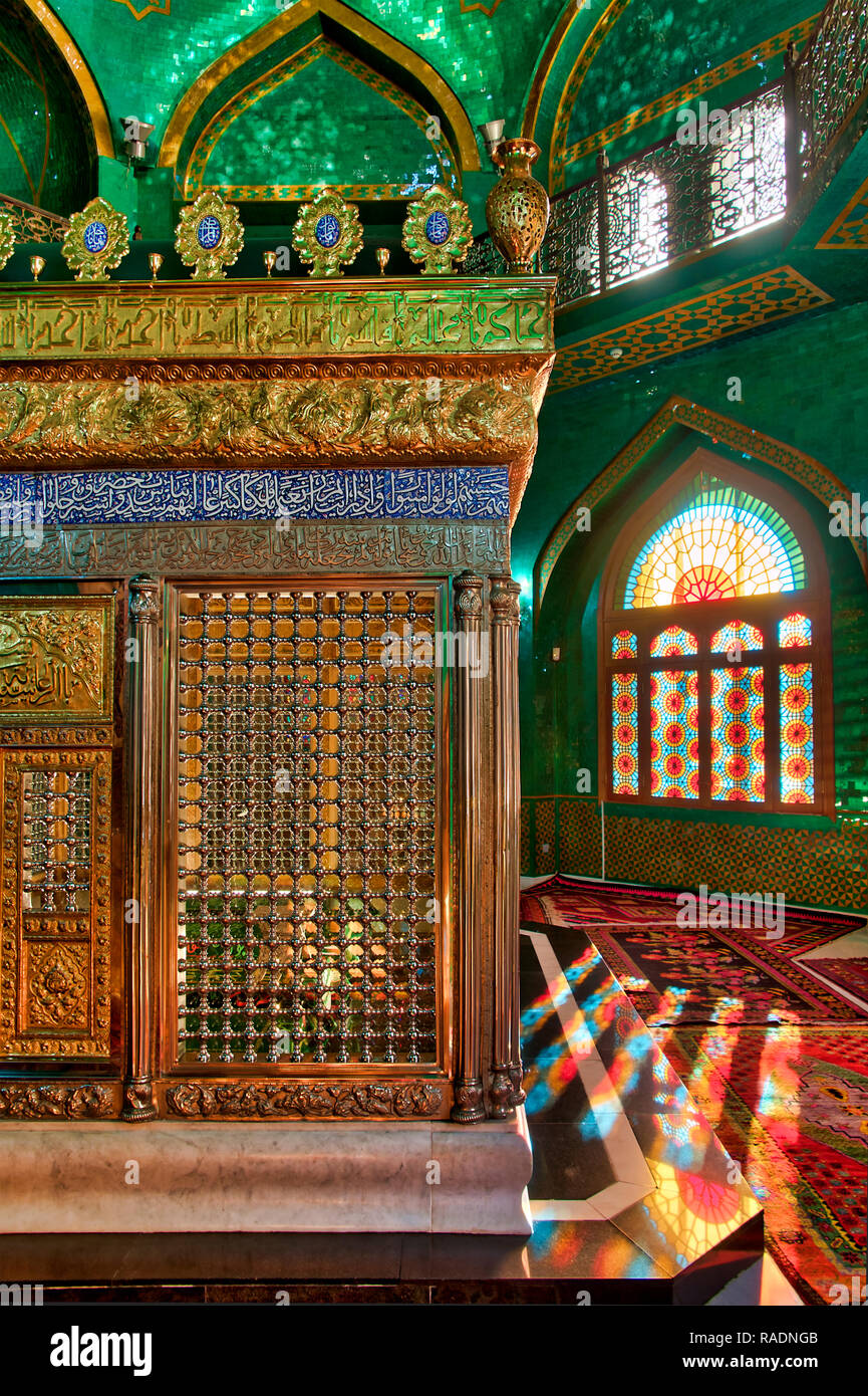 Tomb of Ukeyma Khanum inside Bibi-Heybat Mosque, Baku, Azerbaijan Stock Photo
