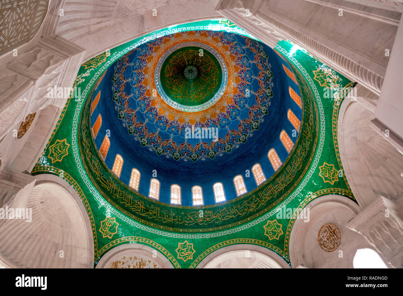 Interior of Bibi-Heybat Mosque, Baku, Azerbaijan Stock Photo