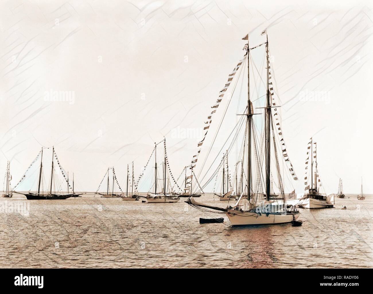 N.Y.Y.C. fleet, Vineyard Haven, New York Yacht Club, Yachts, Yacht clubs, United States