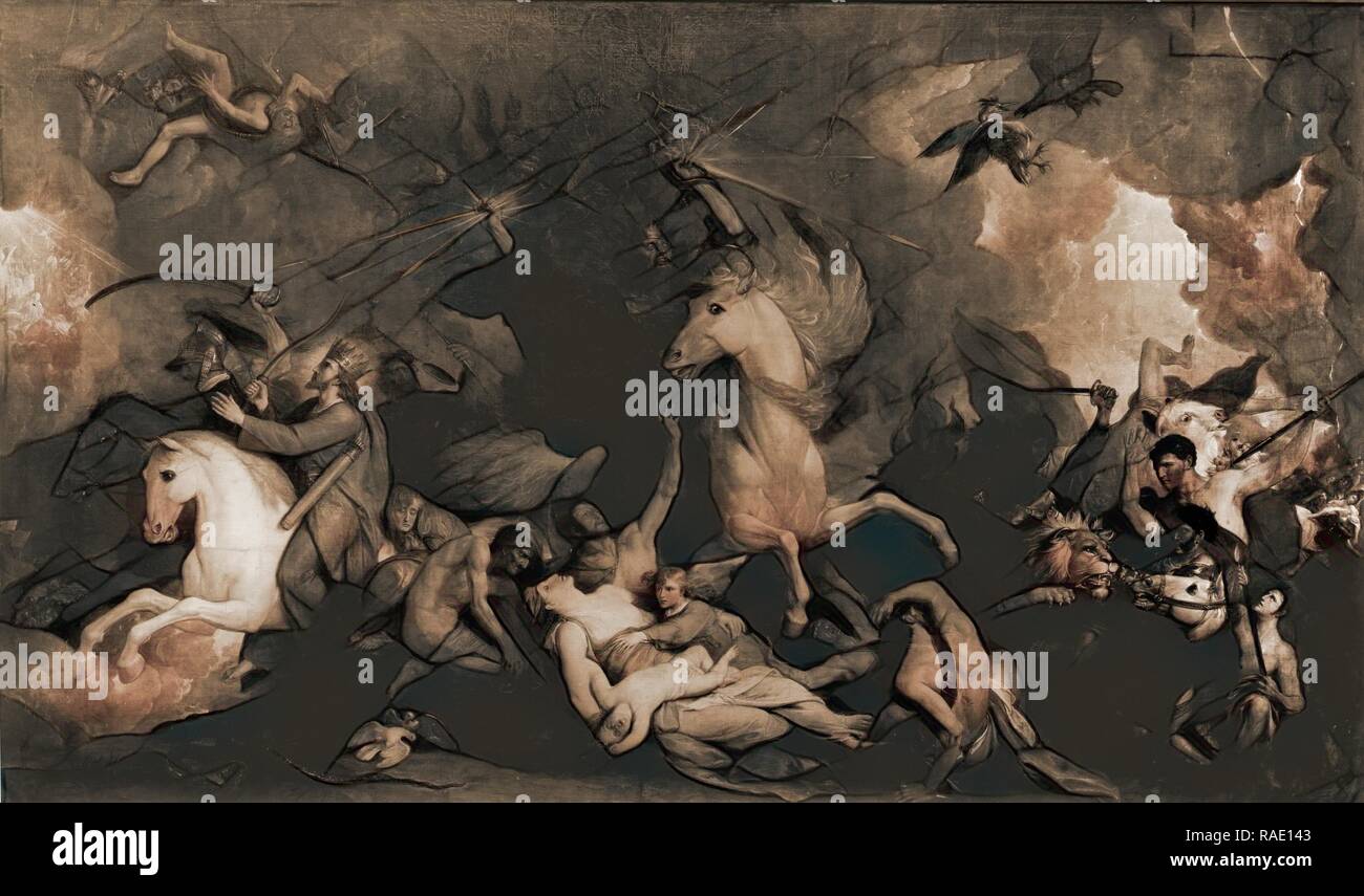 Death on the pale horse, West, Benjamin, 17381820, Death, Horses