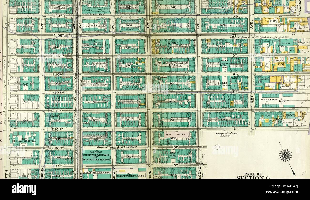Section 6 Layout Part of Section 6 : New York City. Reimagined by Gibon. Classic art ...
