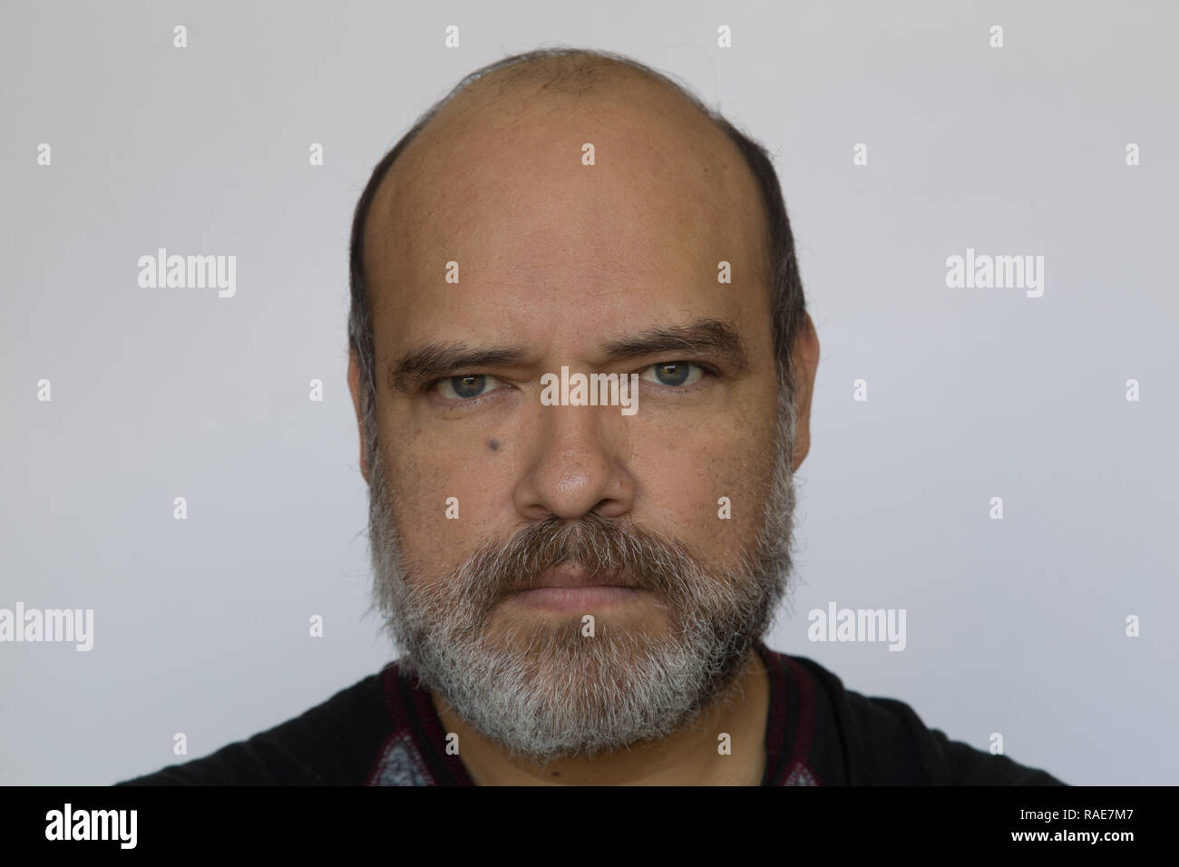 Front view bald man hi-res stock photography and images - Alamy