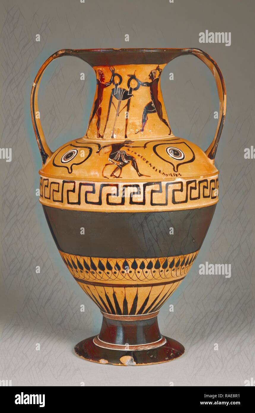 Storage Jar with Boxers, Attributed to Painter N (Greek (Attic), active ...