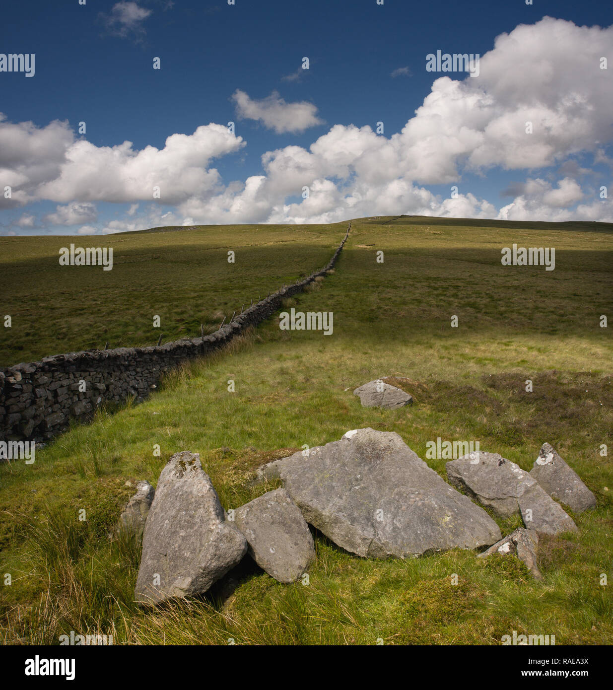 Brennand Great Hill from Millers House in The Forest of Bowland Lancashire Stock Photo