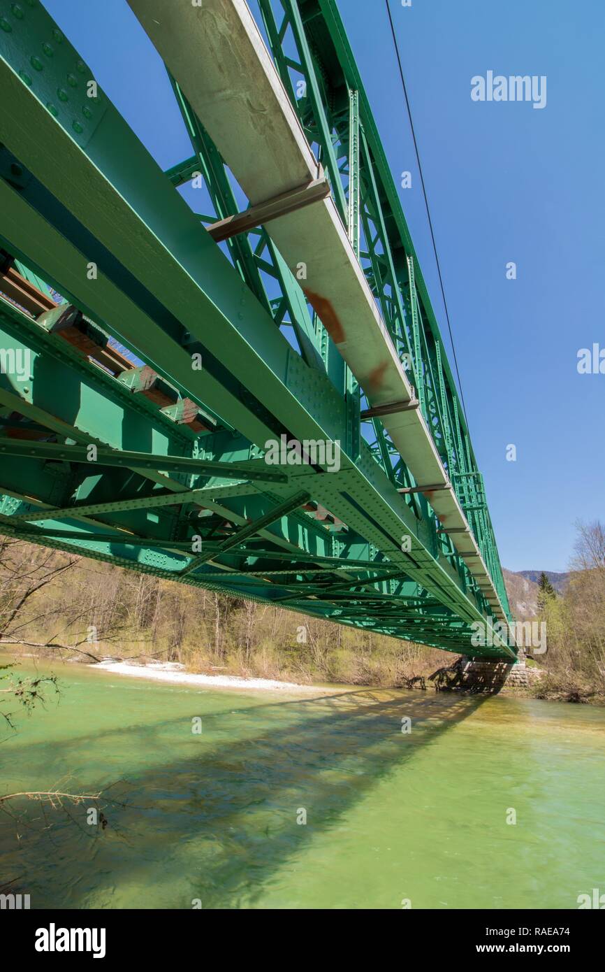 Suspension railway train metal bridge hires stock photography and