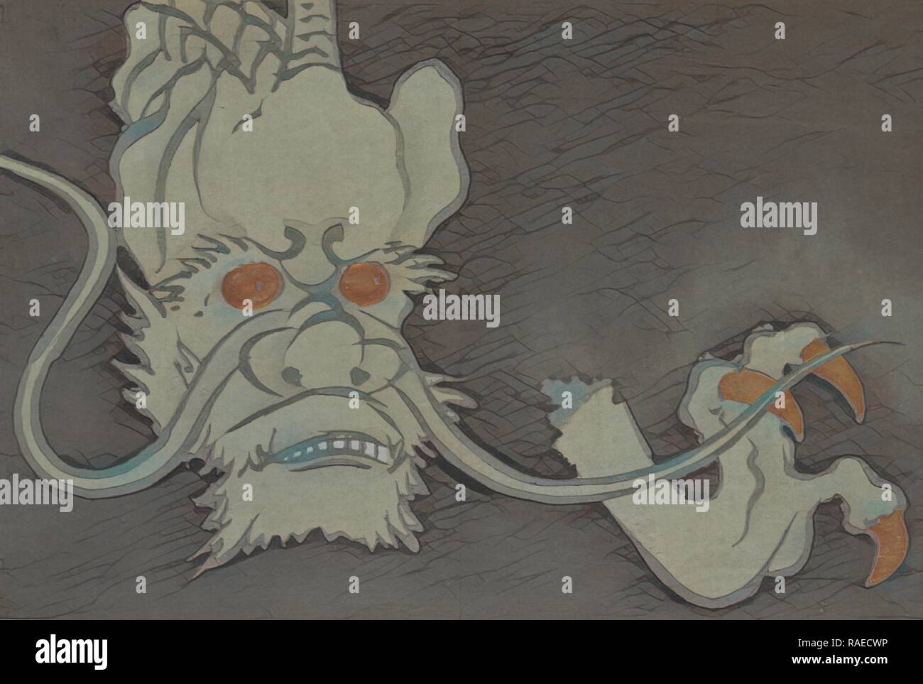 Golden Eyed Monster., Kamisaka, Sekka, (Artist), Date Issued: 1909, Momoyogusa = Flowers of a Hundred Generations reimagined Stock Photo