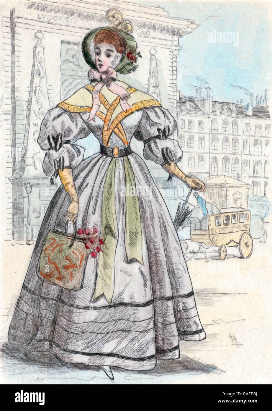 Французская мода 19 века женщины