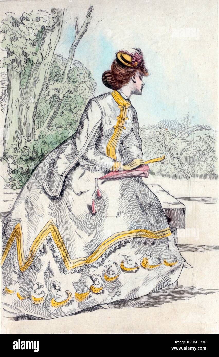 1869, Women's fashion in Paris, Boutet, Henri (1851