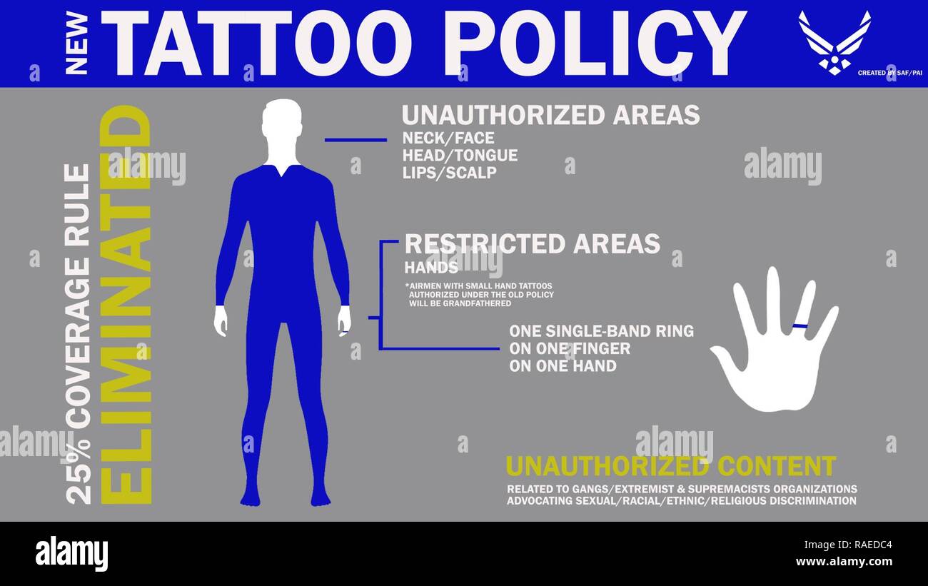 The Air Force recently announced changes to the tattoo policy Stock Photo -  Alamy