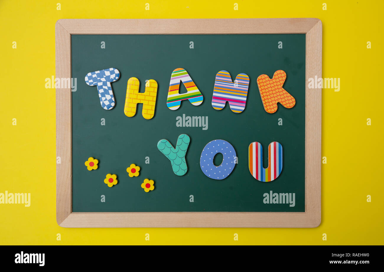 Thank you letter flowers hires stock photography and images Alamy