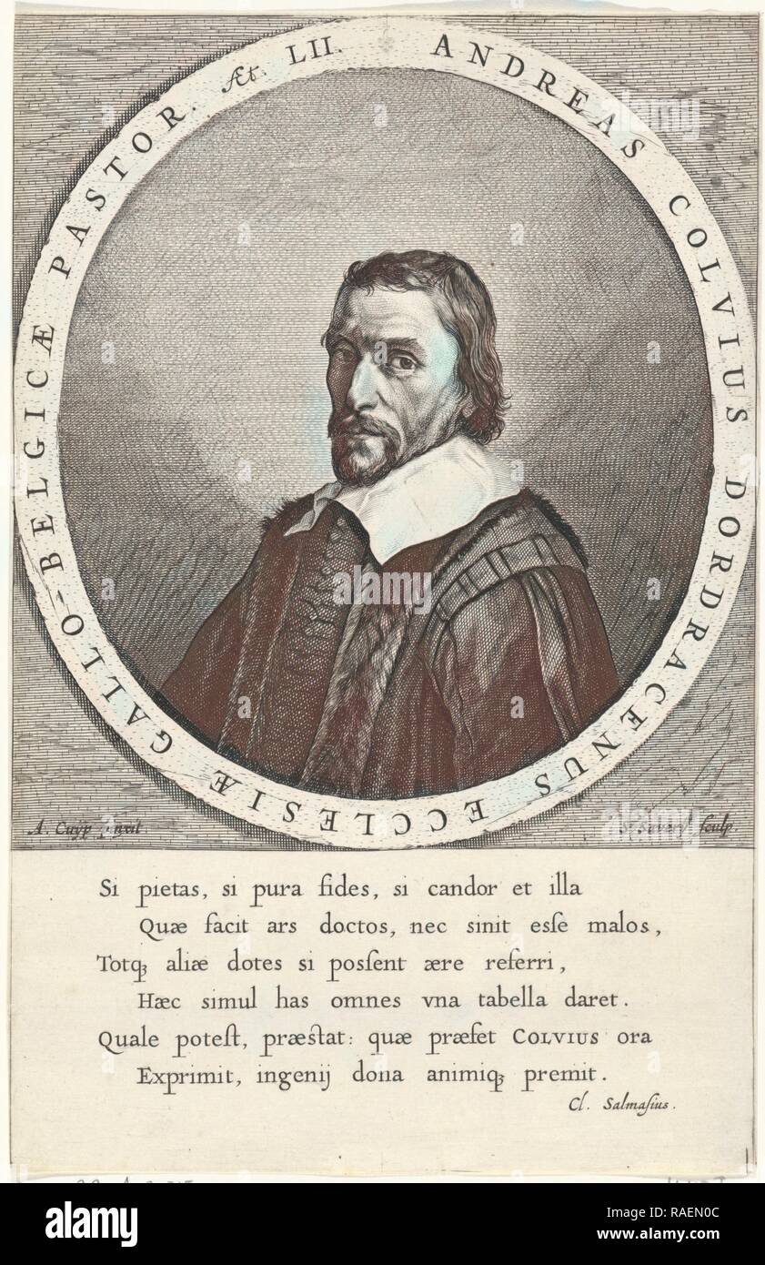 Portrait of the pastor Andreas Colvius, Salomon Savery, Claudius Salmasius,  1646 - 166. Reimagined by Gibon. Classic reimagined Stock Photo - Alamy