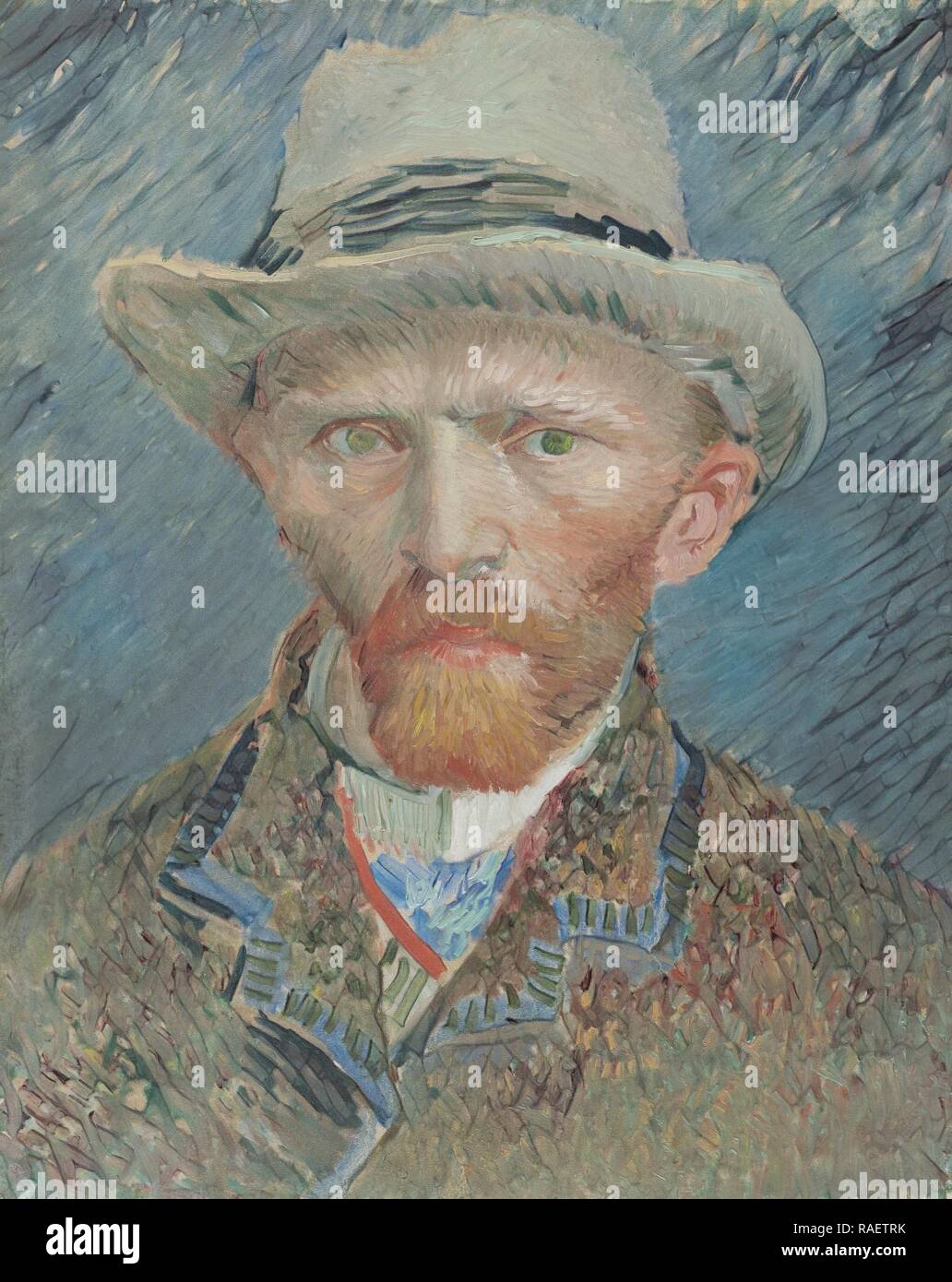 Selfportrait, Vincent van Gogh, 188. Reimagined by Gibon. Classic art