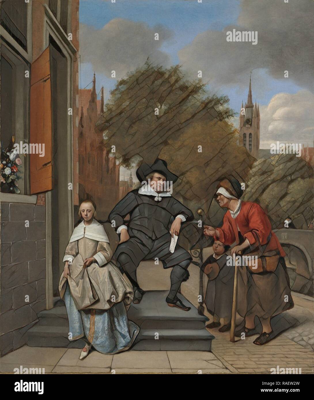 Adolf and Catharina Croeser, Known as 'The Burgomaster of Delft and his Daughter' The Netherlands, Jan Havicksz reimagined Stock Photo