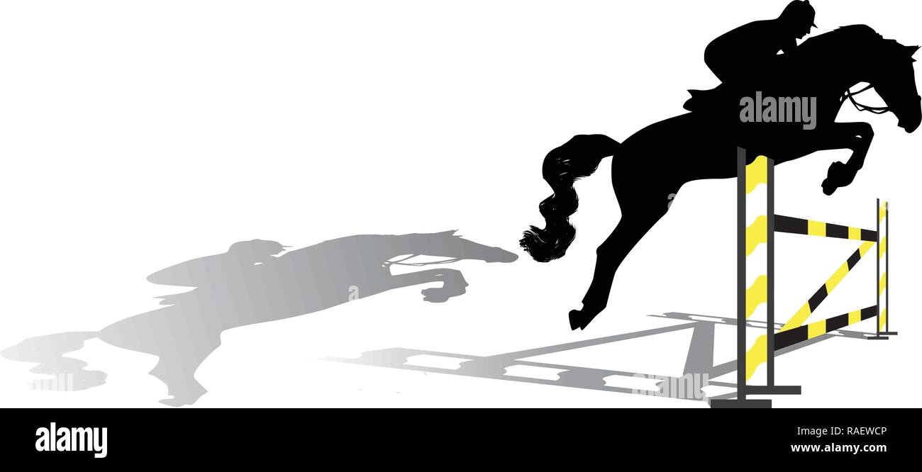 Horse Jumping Over The Hurdle High-Res Vector Graphic - Getty Images