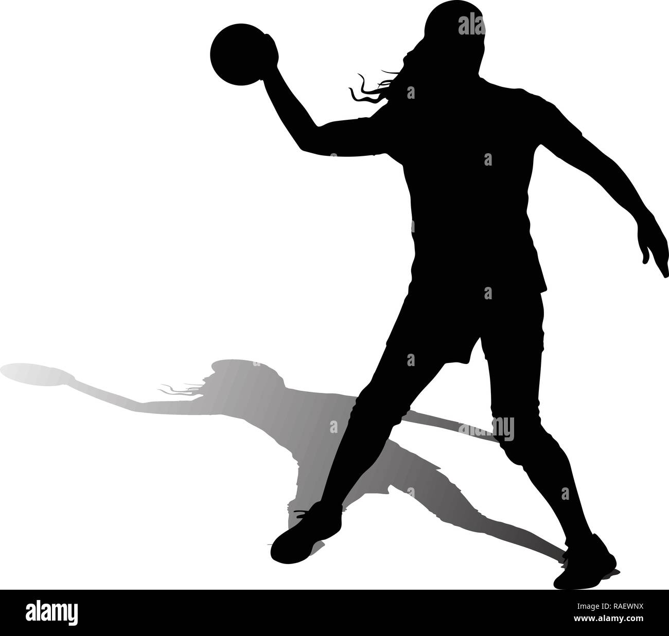 Girl handball Stock Vector Images Alamy