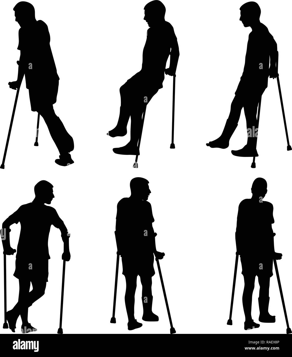Crutches Black and White Stock Photos & Images Alamy