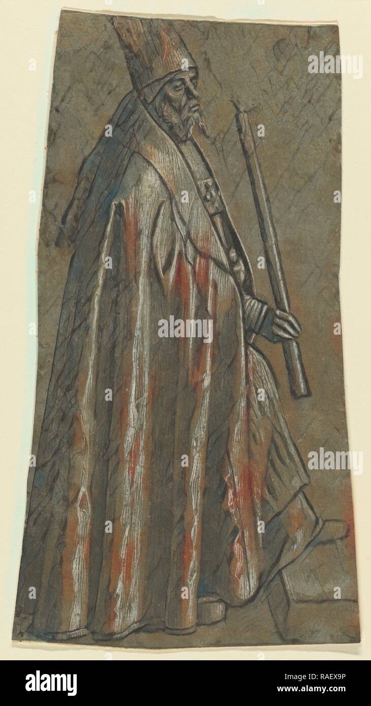 Holding a Candle (recto), Draped Legs (verso), Vittore Carpaccio