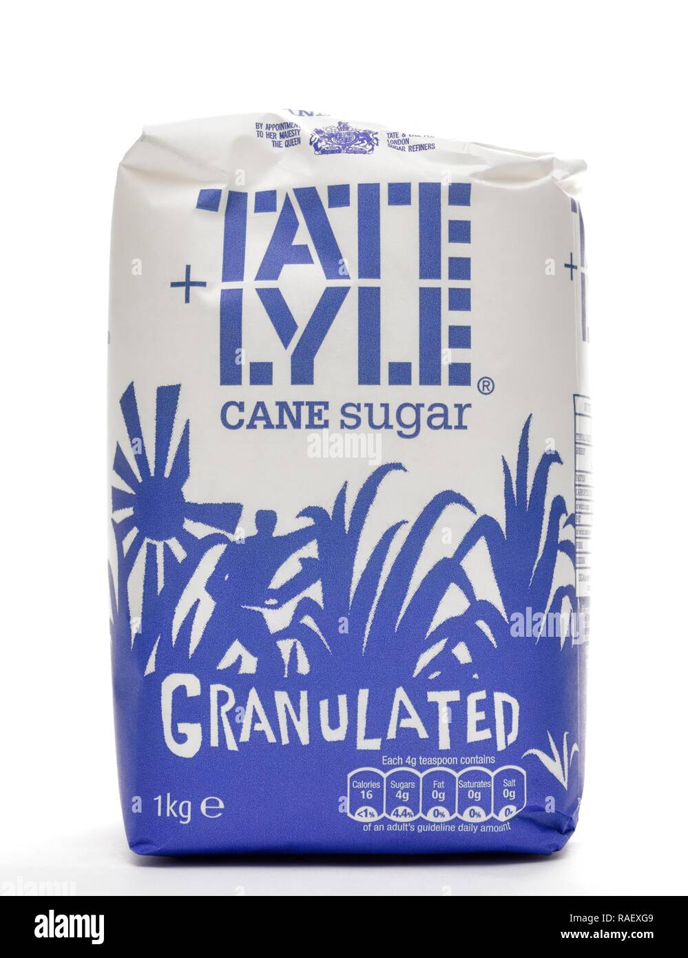 1kg Granulated Tate and Lyle cane sugar Stock Photo