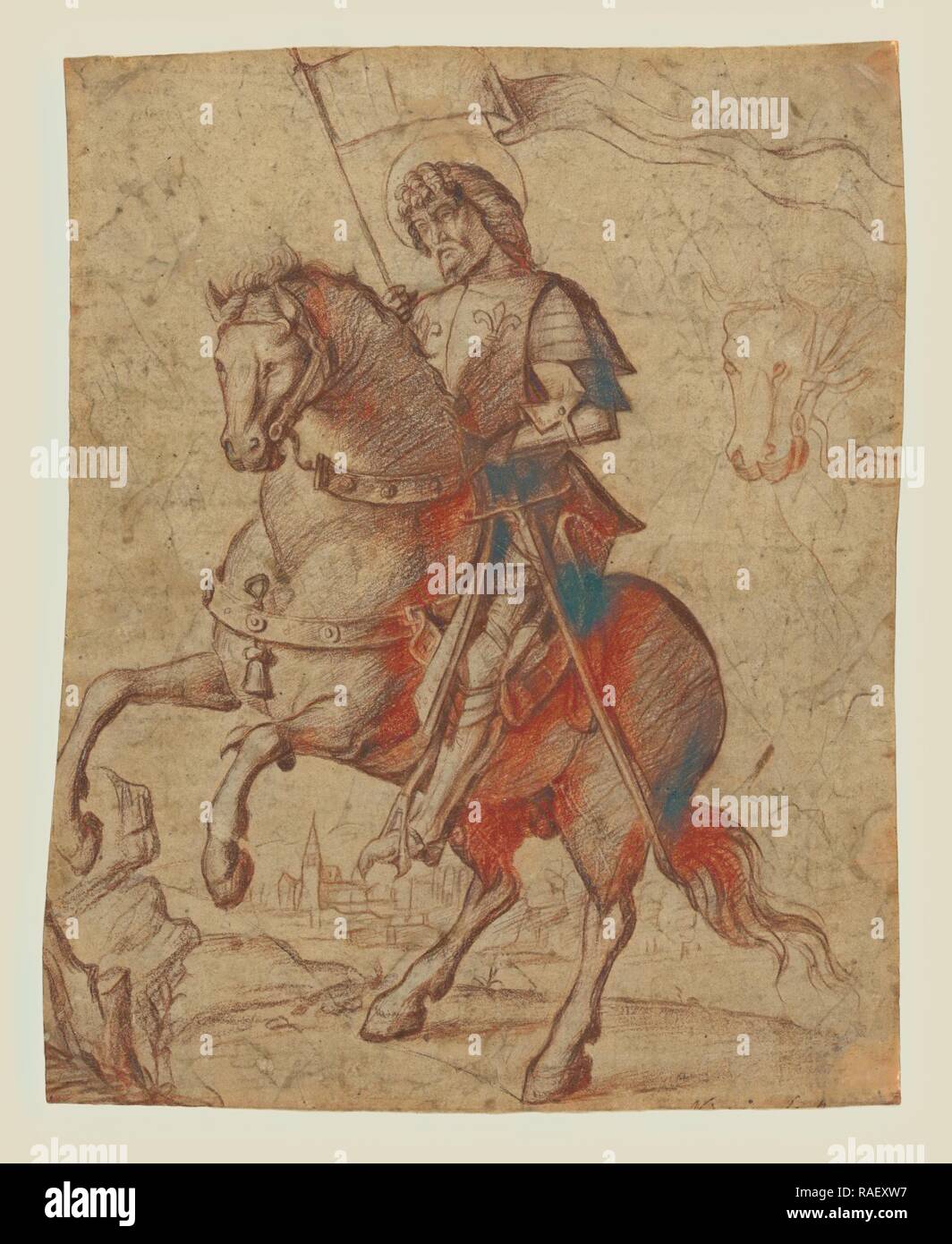 A Saint on Horseback, Circle of Giovanni Battista Cima da Conegliano