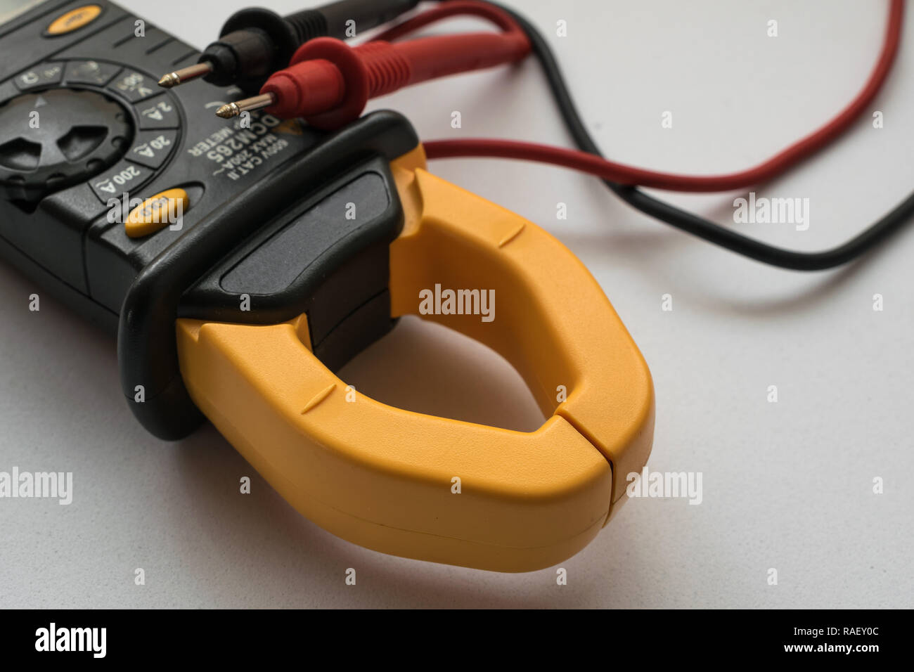 Clamp meter. It is a special type of ammeter Stock Photo Alamy