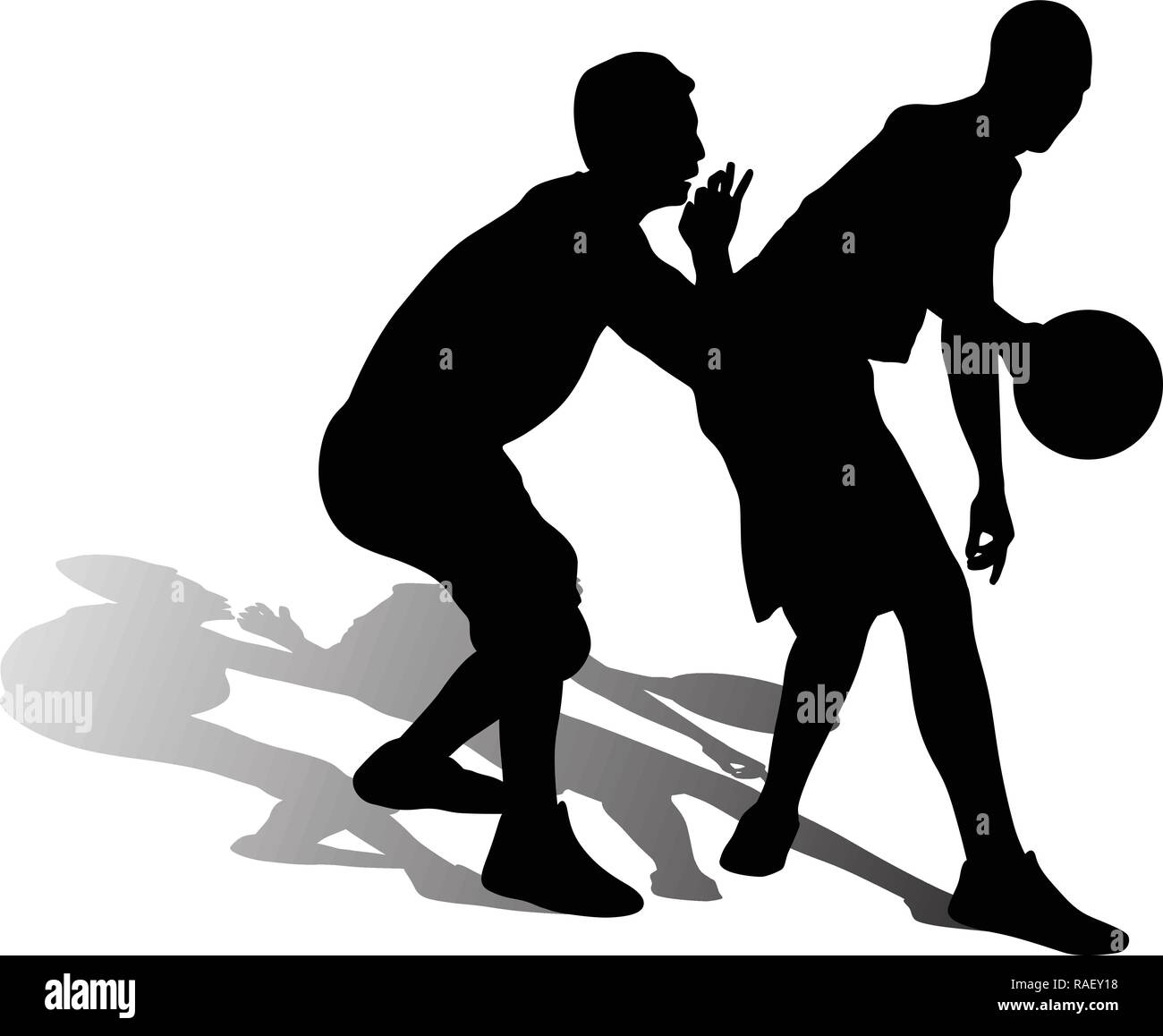 Basketball Player Silhouette Stock Vector Image Art Alamy
