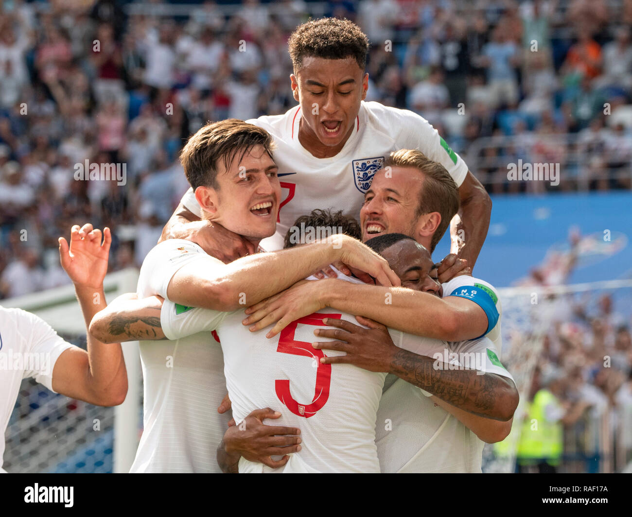England Vs Panama John Stones Kisses His Kid After The Match Picture Jeremy Selwyn Stock Photo Alamy