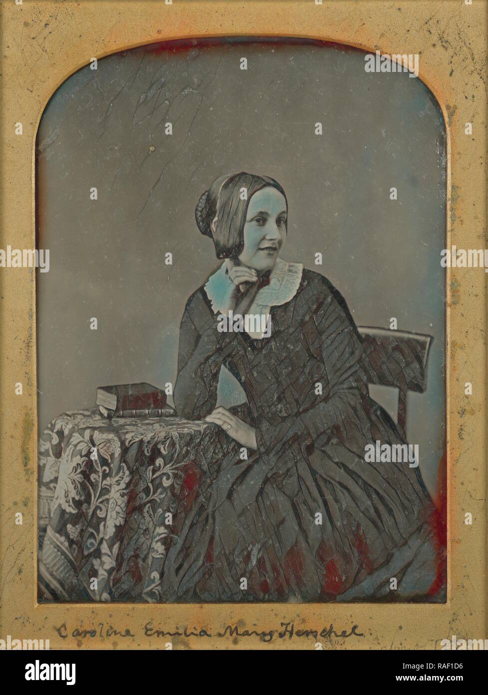 Portrait of Caroline Emilia Mary Herschel, John Jabez Edwin Mayall  (English, 1813 - 1901), about 1853, Daguerreotype reimagined Stock Photo -  Alamy, image size:977x1390