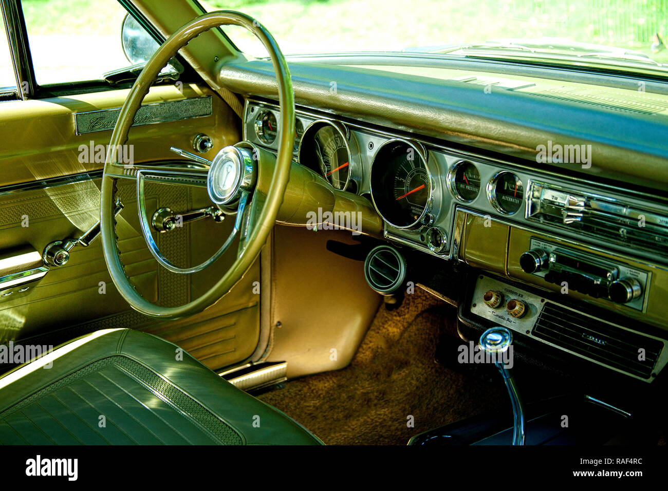 1966 Plymouth Barracuda Interior Stock Photo