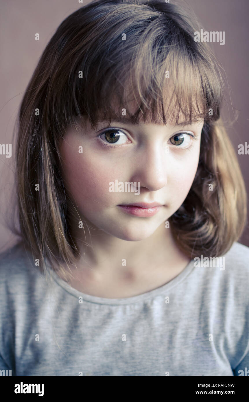 Portrait Of Little Pretty Girl With Cute Smile Beautiful Girl