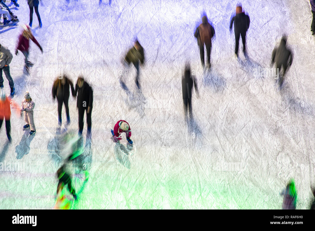 Ice rink birds eye view hi-res stock photography and images - Alamy