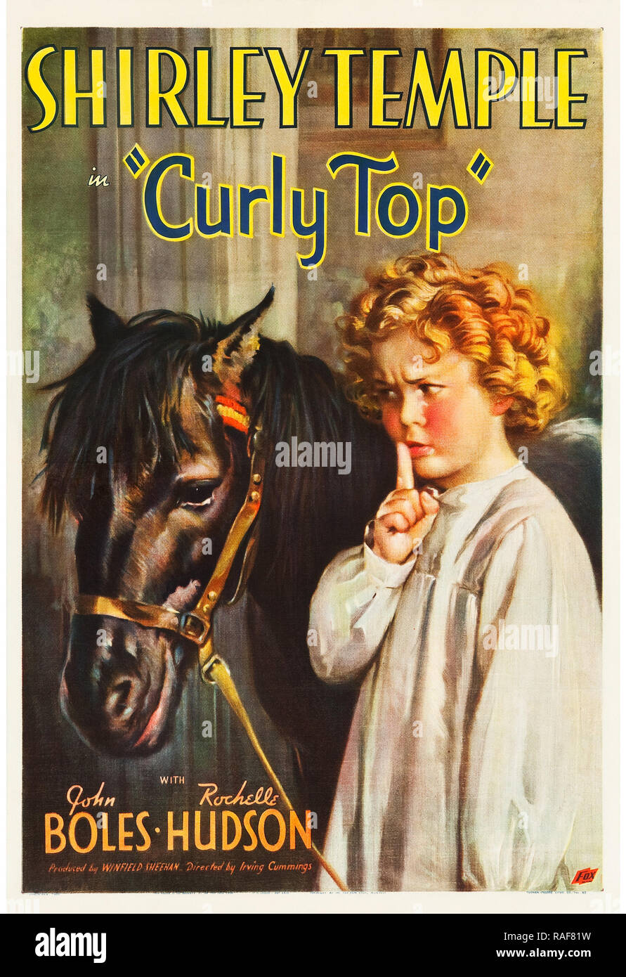 Curly Top (Fox, 1935), Poster  Shirley Temple  File Reference # 33636 808THA Stock Photo