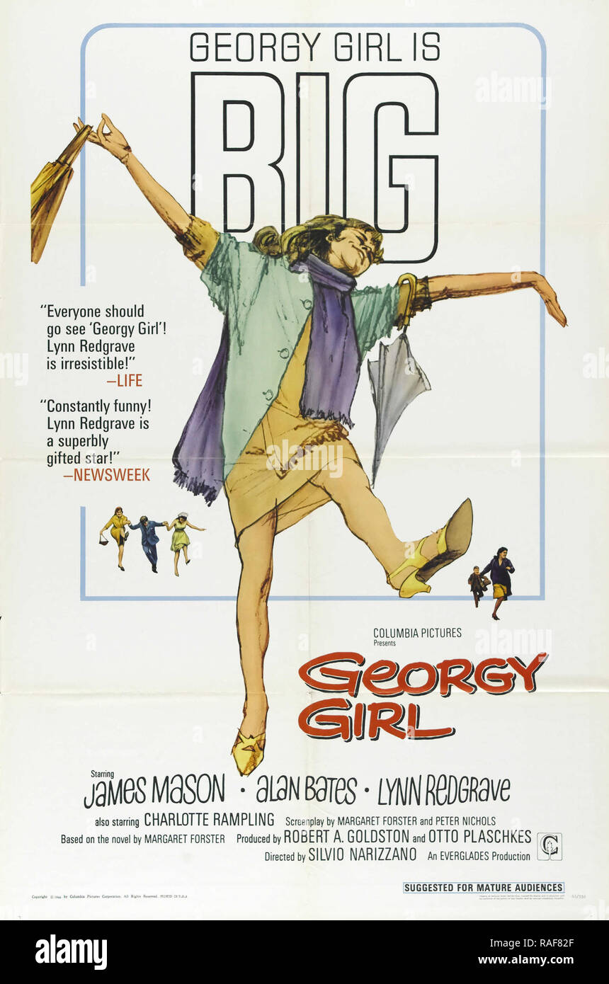 Georgy Girl (Columbia, 1966), Poster  James Mason, Alan Bates, Lynn Redgrave  File Reference # 33636 816THA Stock Photo