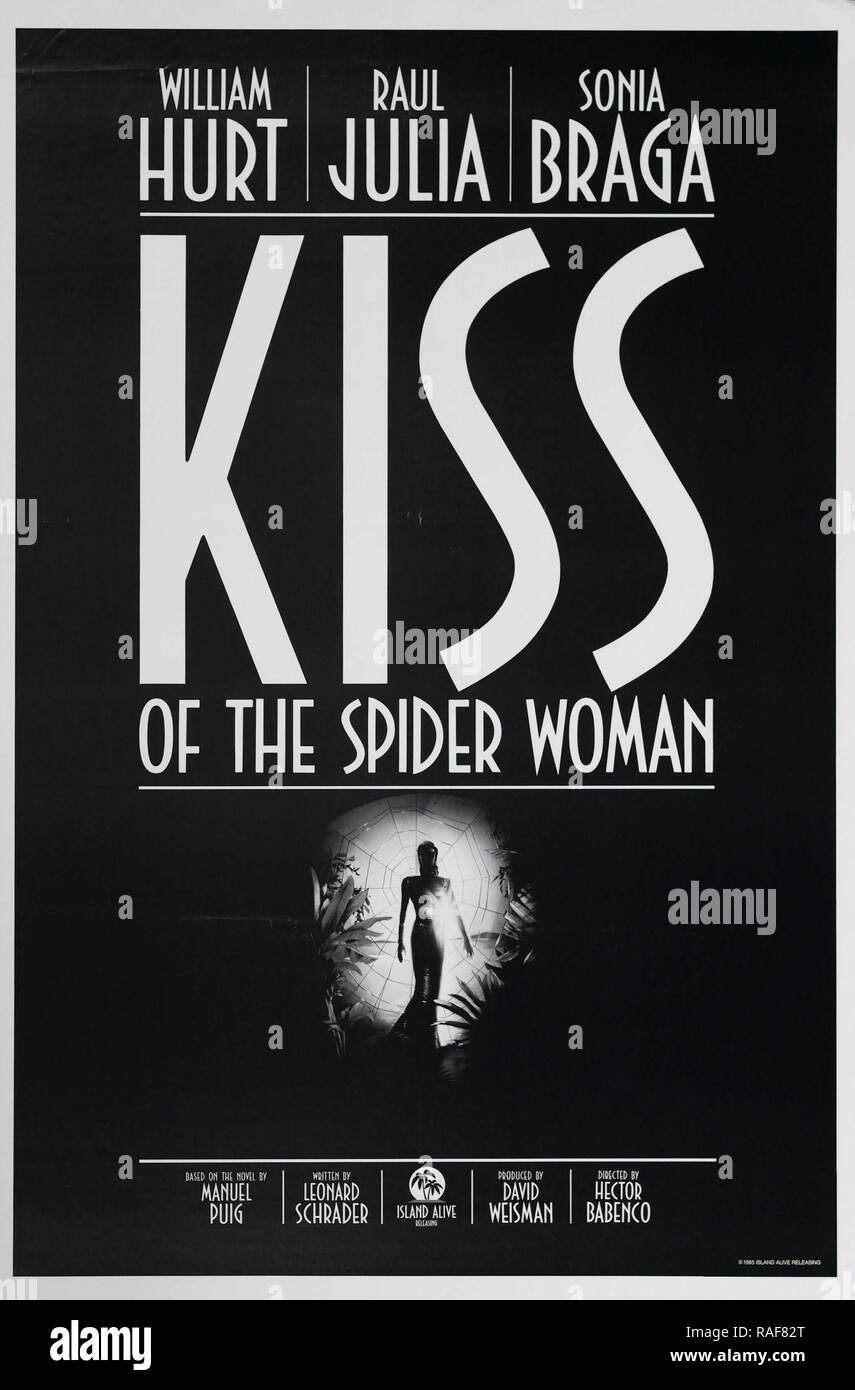 Kiss of the Spider Woman (Island Alive, 1985), Poster  William Hurt, Raul Julia, Sonia Braga  File Reference # 33636 823THA Stock Photo