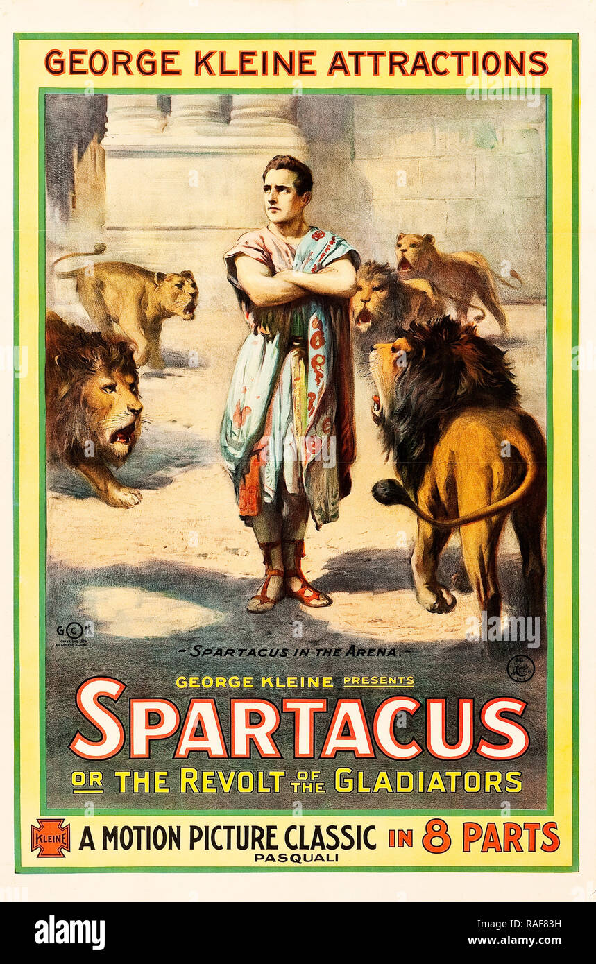 Spartacus (George Kleine Attractions, 1914), Poster  Poster Art  File Reference # 33636 841THA Stock Photo