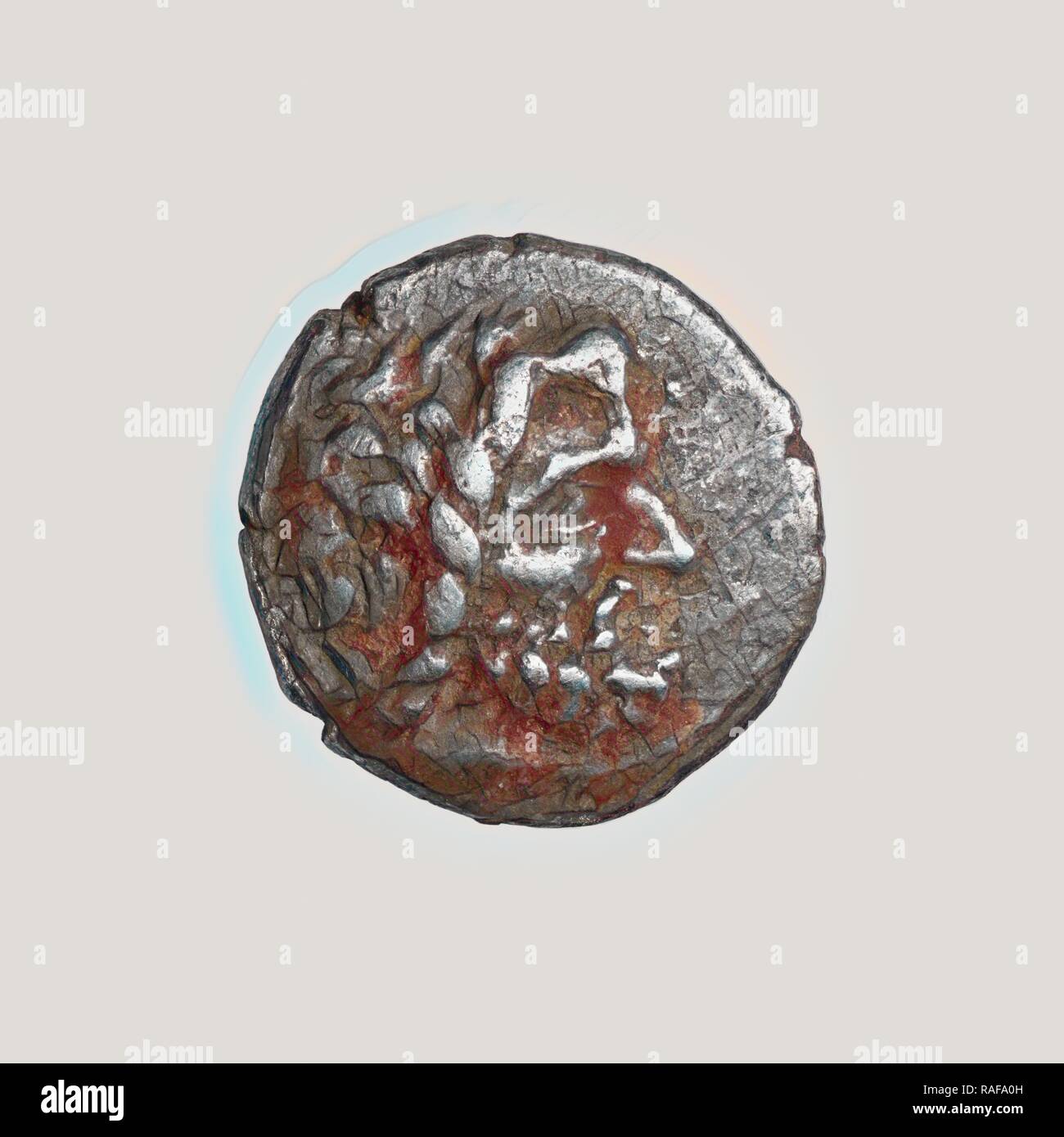 Drachm, Gortyna, Crete, 3rd century B.C, Silver, 0.0031 kg (0.0068 lb.). Reimagined by Gibon. Classic art with a reimagined Stock Photo