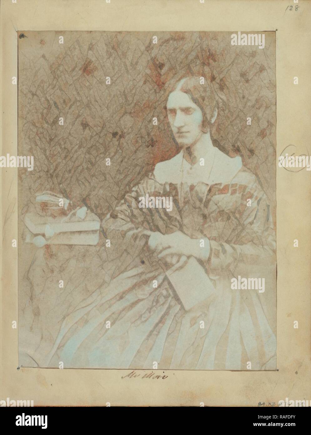 Mrs. Moir, British, about 1850, Salted paper print from a Calotype