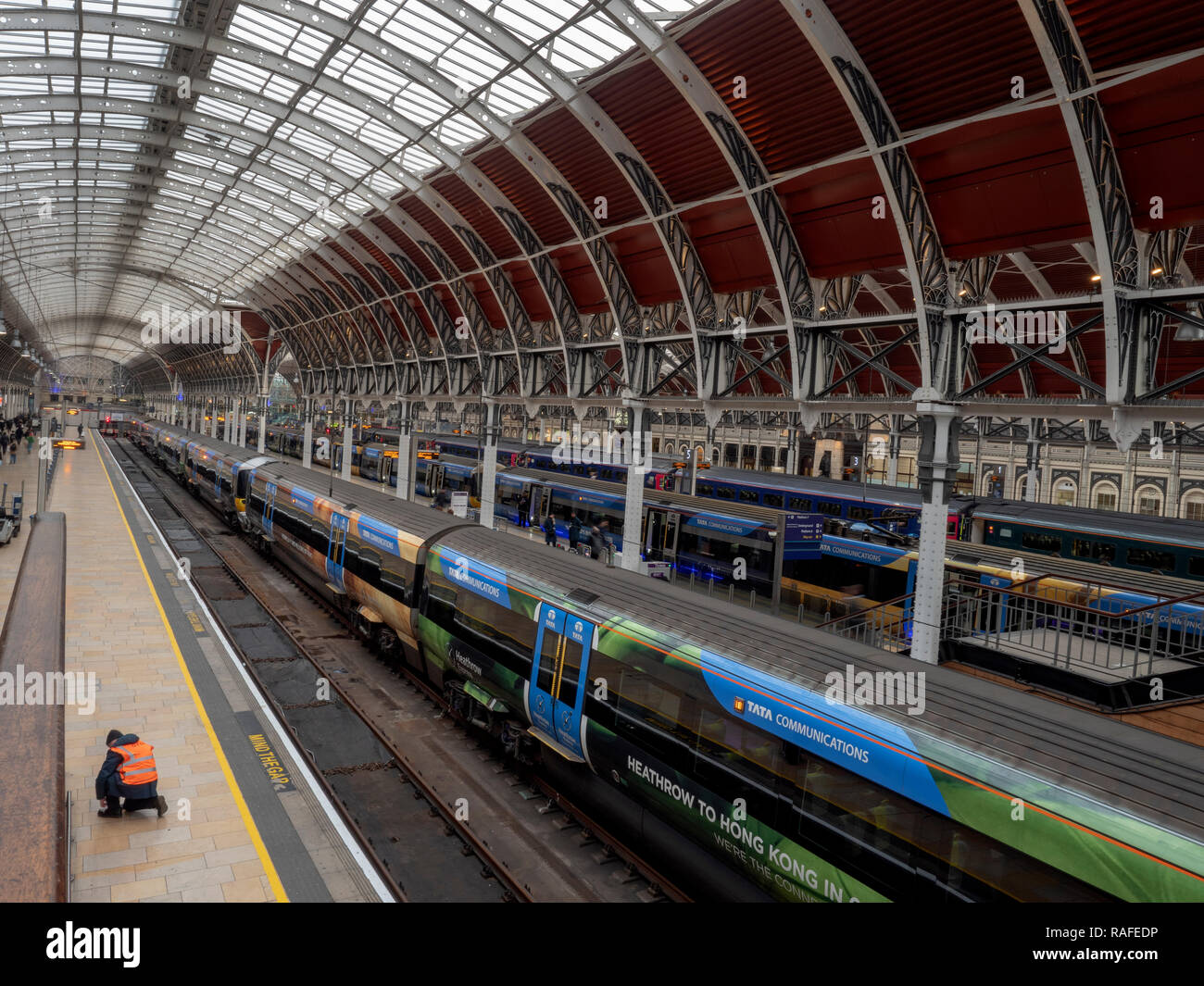 Paddington Railway Station, Paddington, London, England, UK Stock Photo