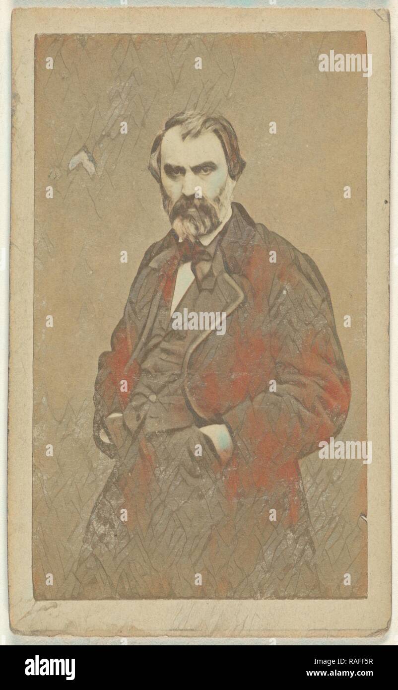 Eug. Pelletan, depute Pierre Clement Eugene Pelletan, 1813 - 1884, French, 1865 - 1870, Albumen silver print reimagined Stock Photo