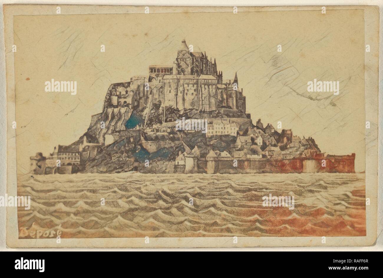 Pêcheurs du Mont Saint-Michel, par Louis-Antonin Neurdein