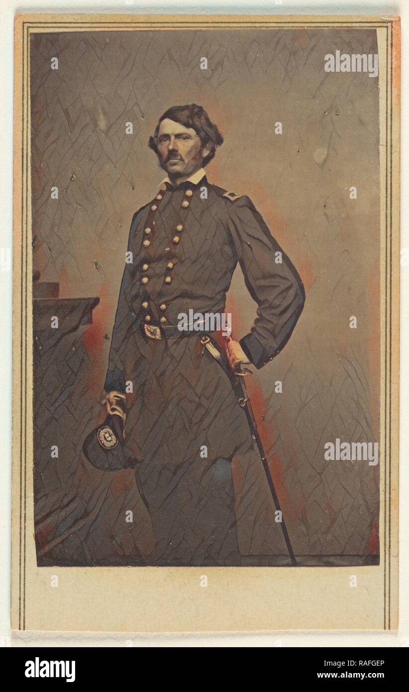 Brevet Major-Gen. John Henry Martindale (1815 - 1881), Studio of Mathew B. Brady (American, about 1823 - 1896), about reimagined Stock Photo