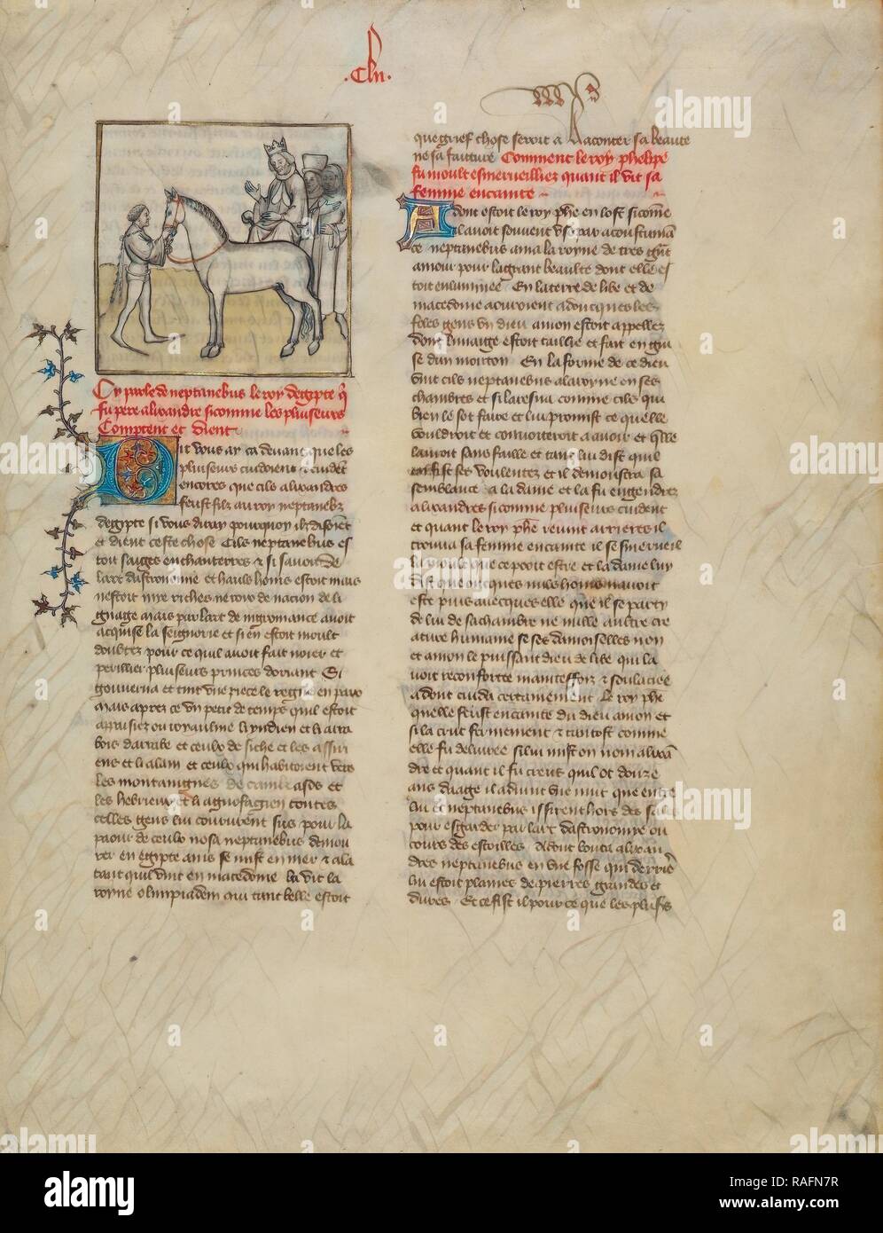 Alexander the Great, First Master of the Bible historiale of Jean de