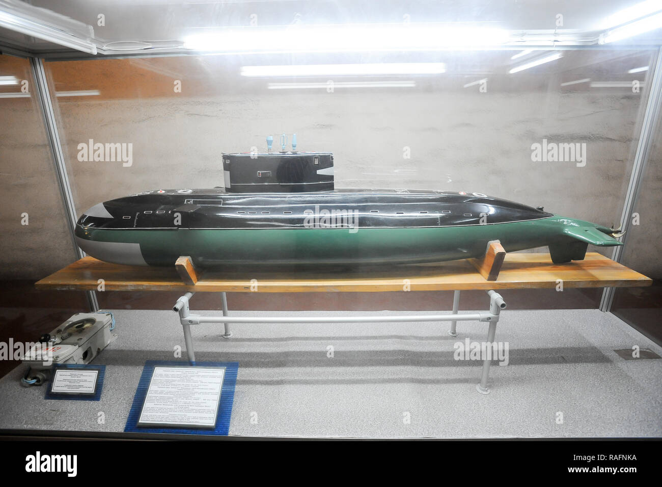 Model of Project 877 Paltus (Kilo class) submarine in Morskij Muziejnyj