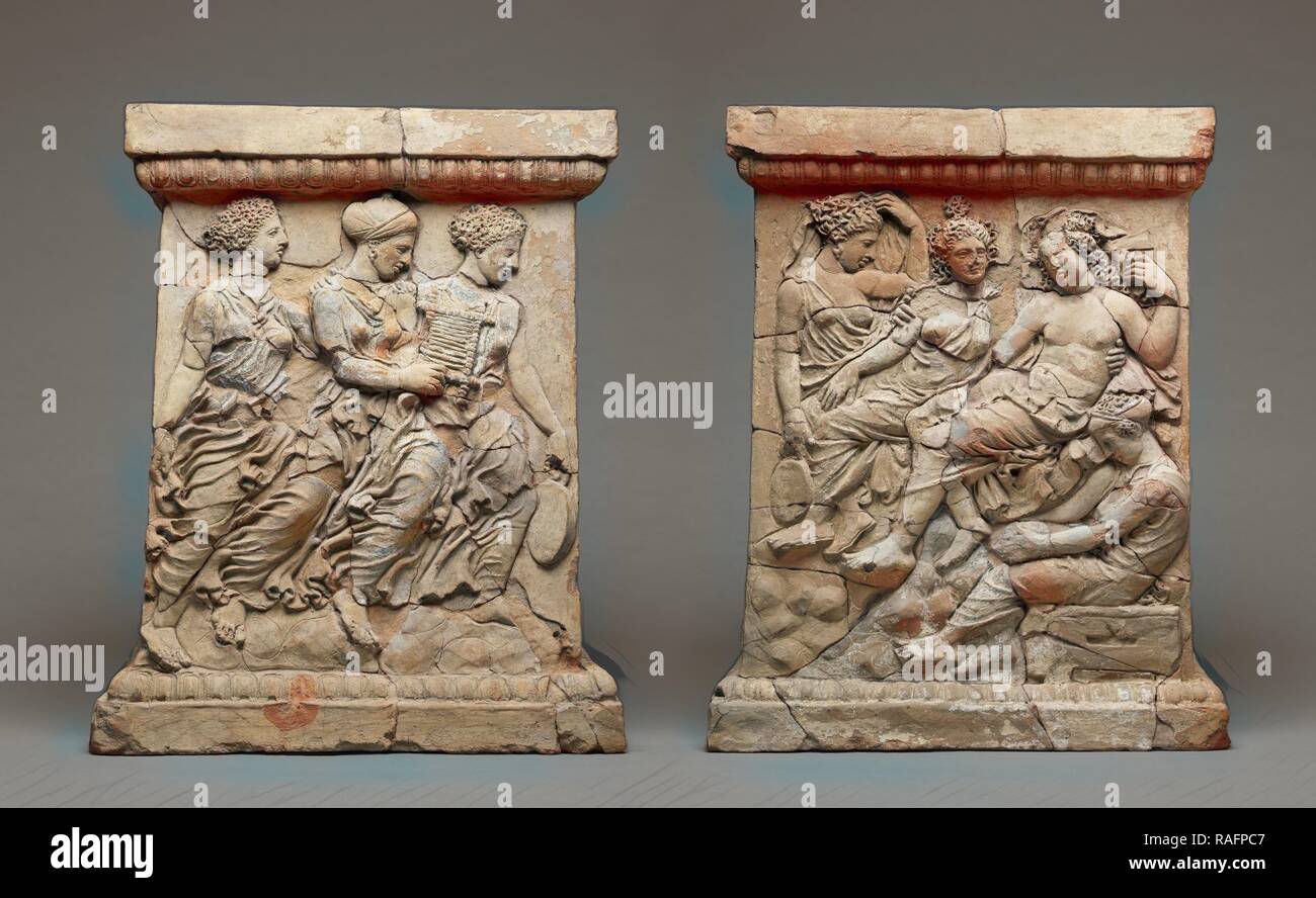 Pair of Altars with Aphrodite and Adonis, Calabria, Italy, first