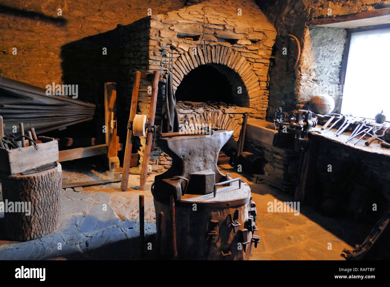 Ancient German Castle Forge Stock Photo - Alamy