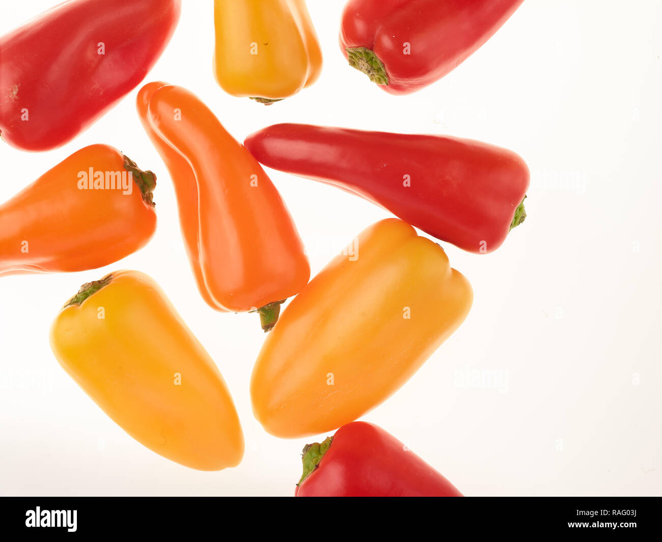 Mini Capiscum, sweet pepper food still-life photograph Stock Photo - Alamy