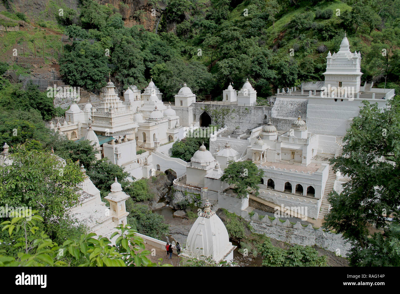 Muktagiri Jain Pilgrimage centre, located on border of Madhya Pradesh and Maharashtra in India. Stock Photo