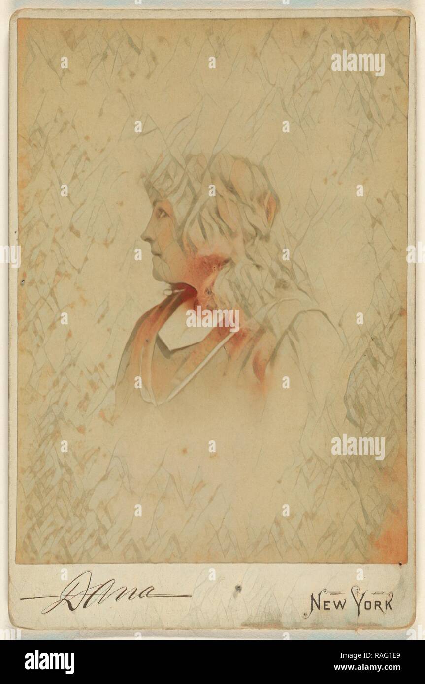 Mary Eastlake, Edward C. Dana (American, 1852 - 1897), 1889, Albumen silver print. Reimagined by Gibon. Classic art reimagined Stock Photo