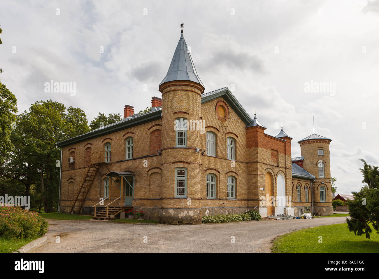 Lasila manor house, Estonia. Biologist Karl Ernst von Baer spent his childhood here. Stock Photo