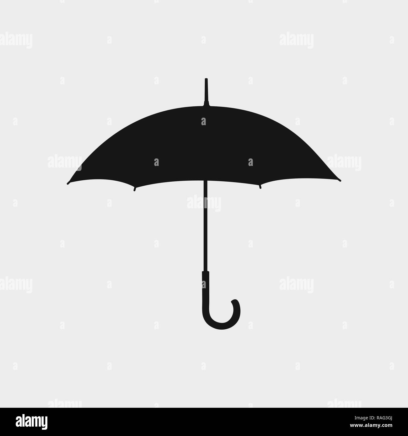 Umbrella Icon on gray background Stock Vector Image & Art - Alamy